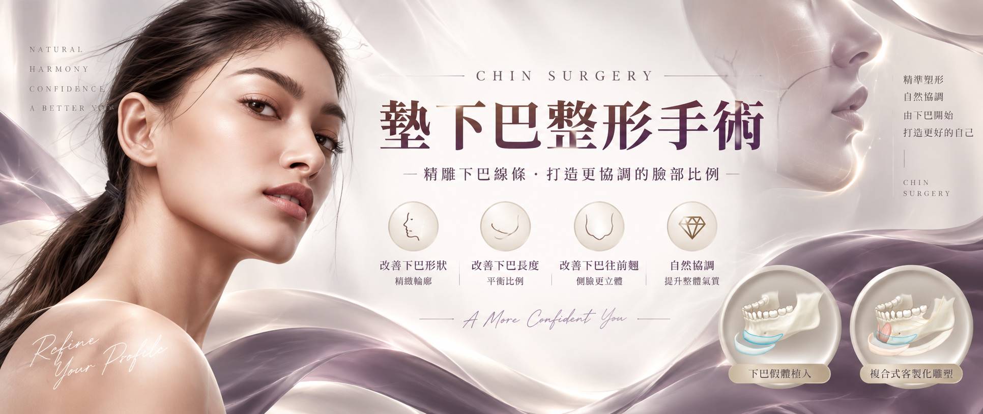 墊下巴整形手術 Chin surgery
