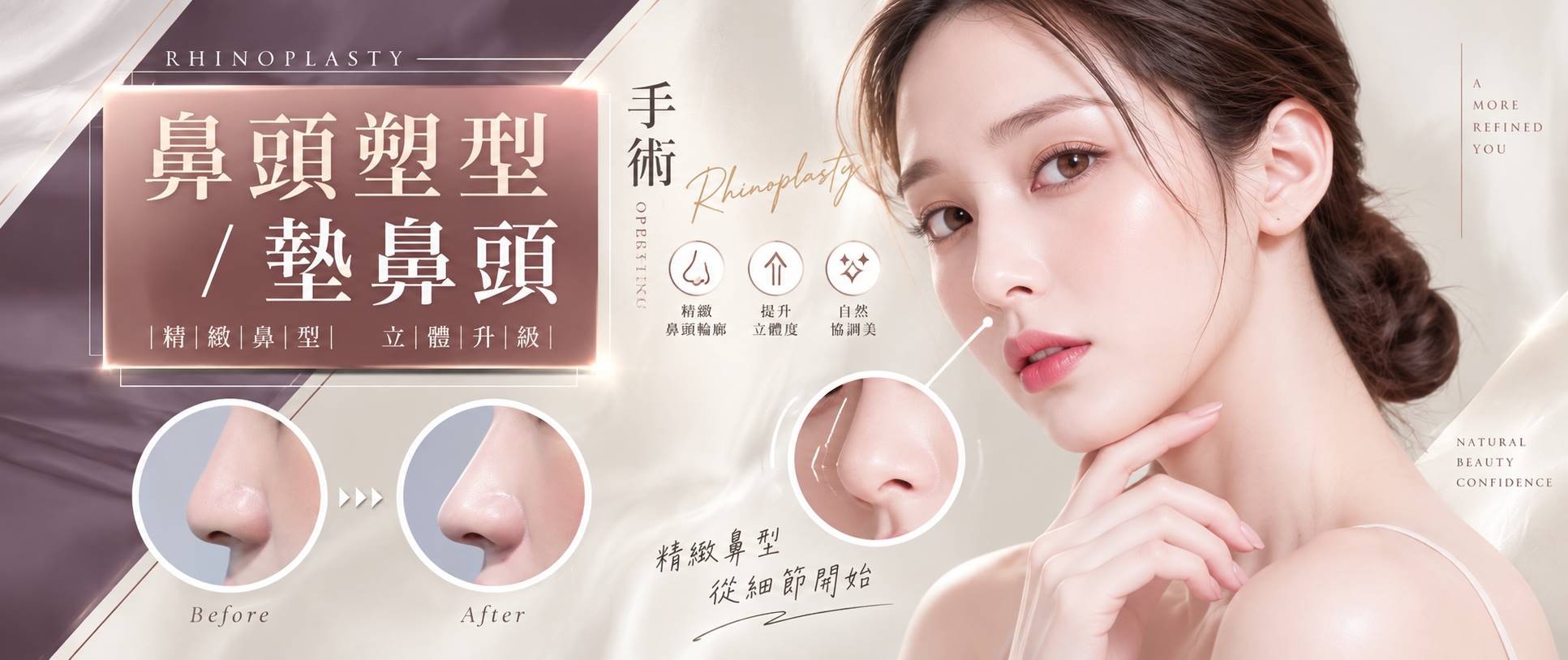 台中鼻頭整形手術鼻頭塑型權威醫師推薦價格費用介紹